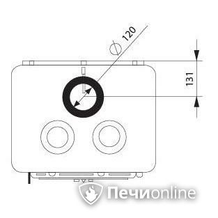 Отопительно-варочная печь Ferguss Magma cook side door в Тобольске