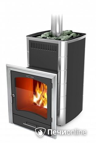 Дровяная банная печь TMF Калина II Inox БСЭ антрацит НВ ПРН в Тобольске