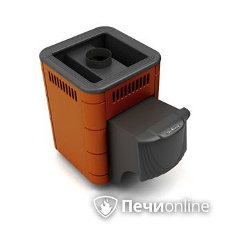 Дровяная банная печь TMF Оса Carbon терракота дверь антрацит в Тобольске