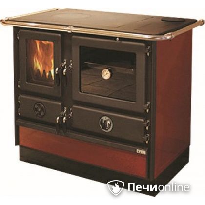 Отопительно-варочная печь MBS Thermo Magnum Red R с теплообменником и духовым шкафом в Тобольске